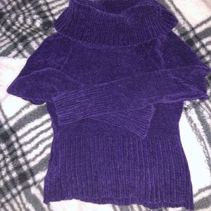Purple Suzy shier turtle neck